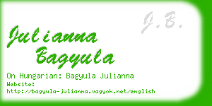 julianna bagyula business card